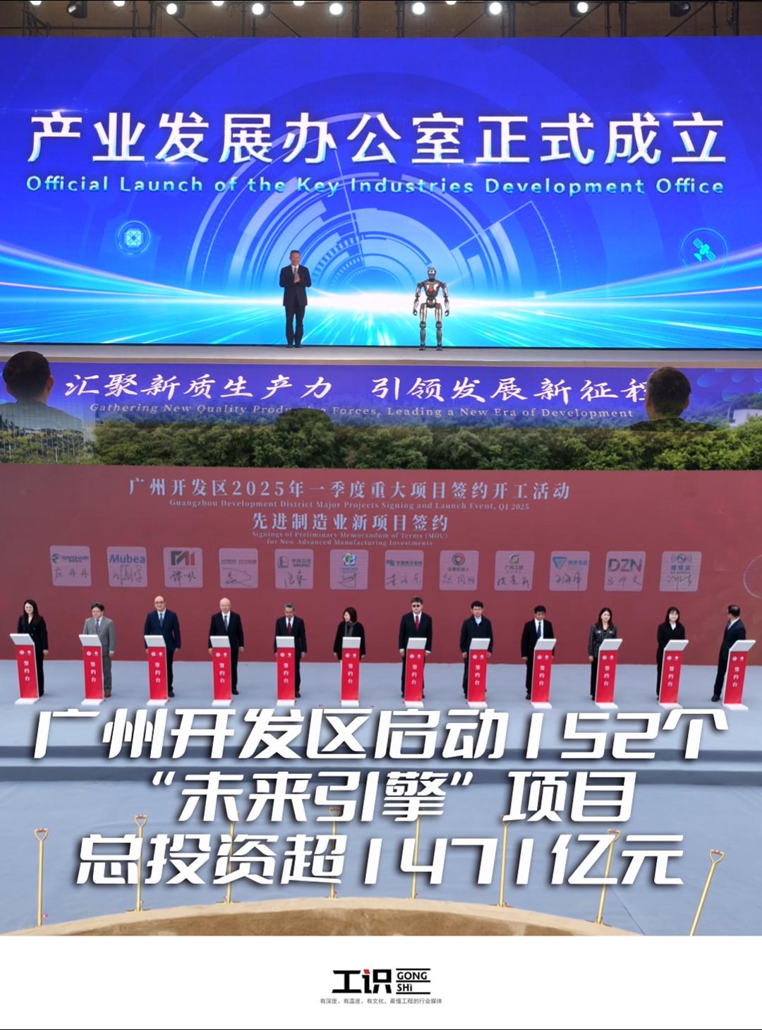 广州开发区启动152个“未来引擎”项目，总投资超1471亿元