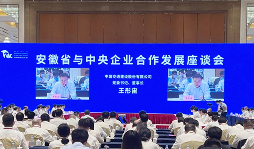 中交集团王彤宙出席安徽省与中央企业合作发展座谈会